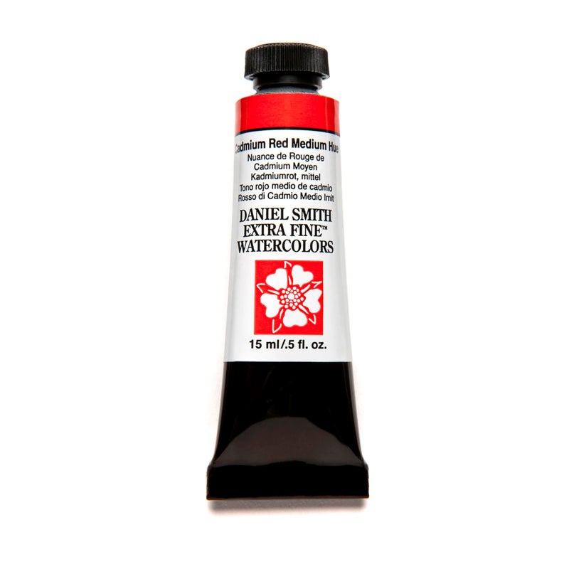 Daniel Smith Extra Fine Watercolor 15ml Paint Tube, Cadmium Red Medium Hue (284600222), 0.5 Fl Oz (Pack of 1) - Image 1